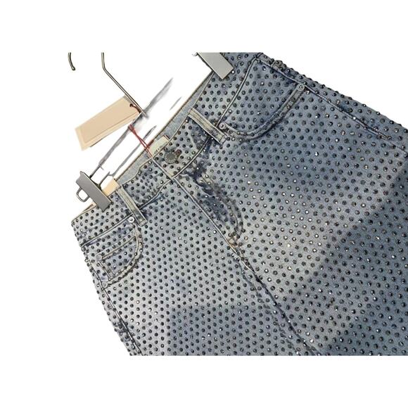 Alice + Olivia TRISH EMBELLISHED JEAN US 26 New with Tags - Picture 8 of 10